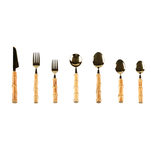 Bamboo Root 304 Stainless Steel Cutlery Set