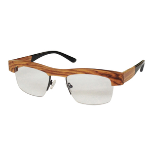 Half Frame Wood Glasses