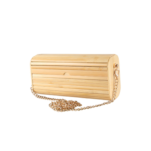 Rectangular Bamboo Wood Shoulder Messenger Bag