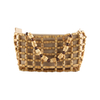 Natural Bamboo Root Beaded Hollow Handbag