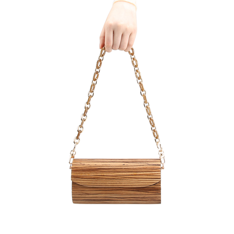 Wood Shoulder Bag