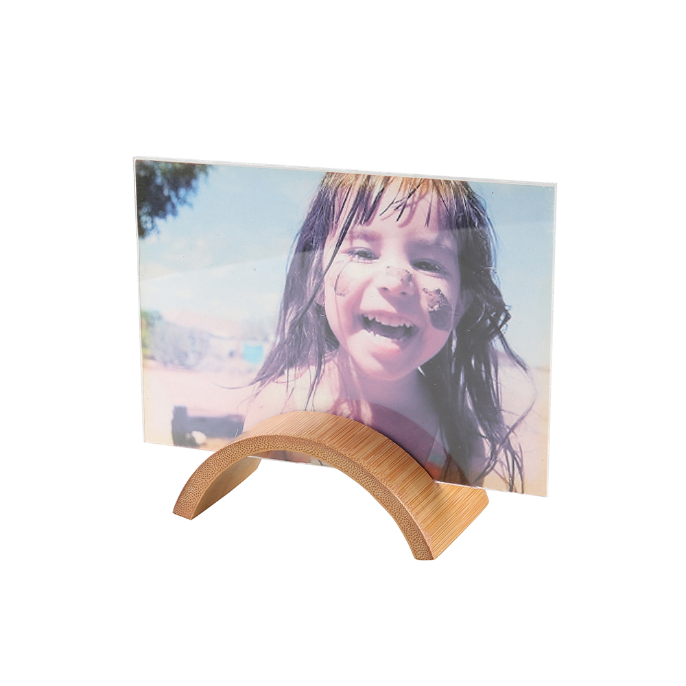 Bamboo Photo Picture Display Stand Place Card Holder