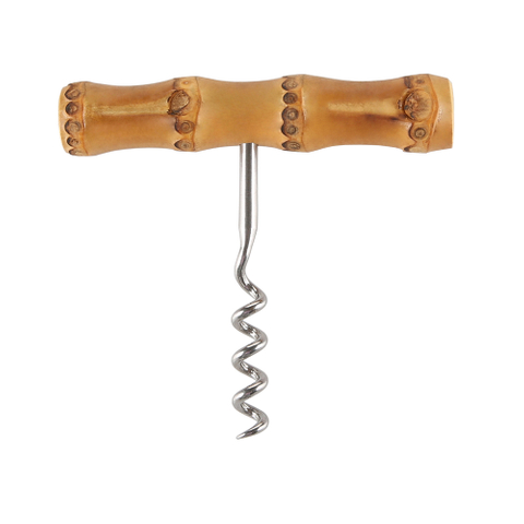 Natural Bamboo Root Handle Wine Bottle Opener Corkscrew