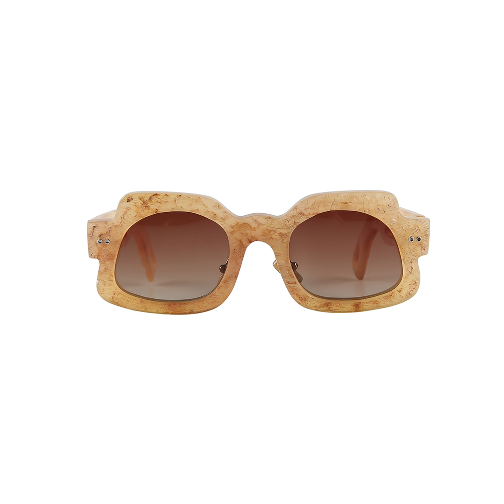 Luxury Customized Handmade Buffalo Horn Sunglasses with Bumps and Hollows