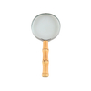 Handheld Magnifying Glass Natural Bamboo Root Handle Magnifier
