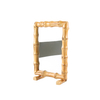  Two Sides Dual Use Bamboo Root Photo Frame Picture Display Vanity Mirror