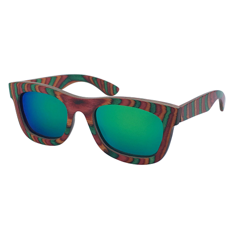 Colored Engineered Wood Wooden Sunglasses Glasses