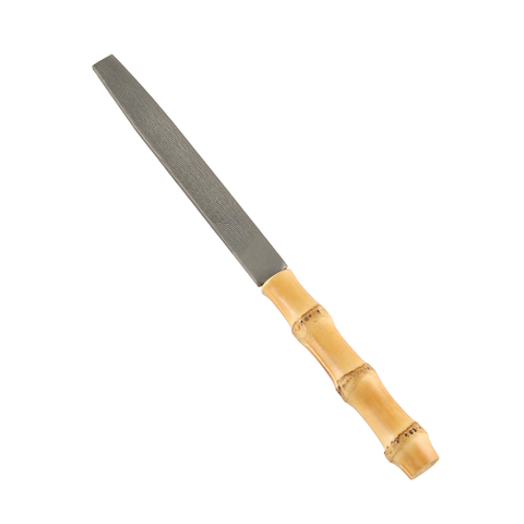 Bamboo Root Handle Hand Steel File