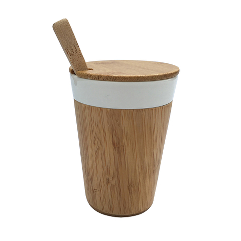 Ceramic Bamboo Water Tea Coffee Cup 