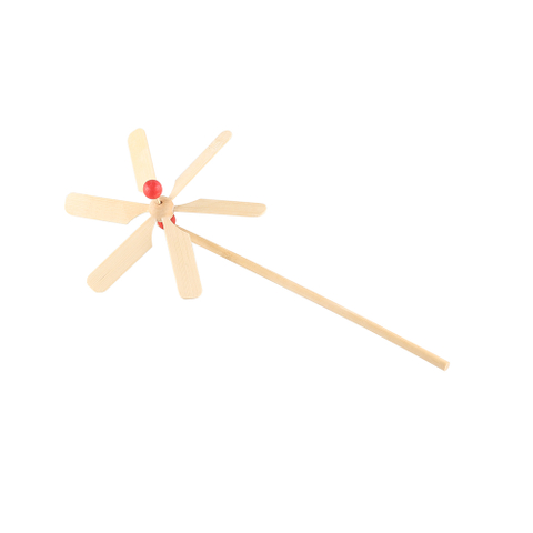 Bamboo Pinwheel Wind Spinner Windmill Kids Toys