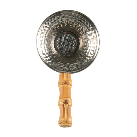 Bamboo Tin Tea Coffee Drinks Cocktail Filter Sieve Strainer