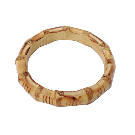 Thick Handmade Bamboo Root Bangle Bracelet