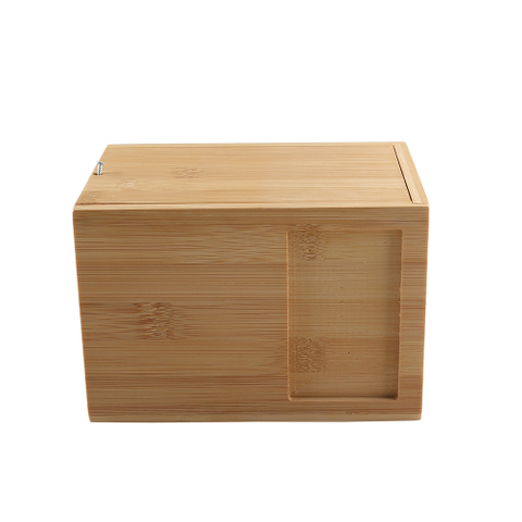Bambu Wood Wood Wood Cremação Cremação Cinzas Casket Box Urna