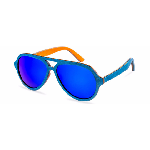 Dyed Skateboard Wood Wooden Sunglasses Glasses