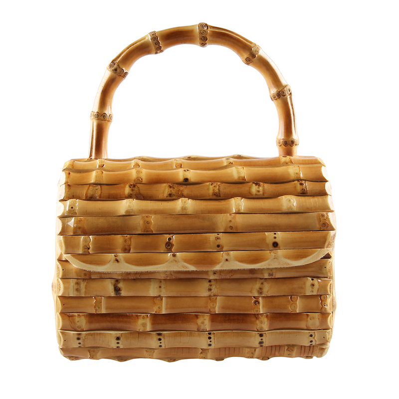 Luxury Brand Handmade Nature Bamboo Root Handbag