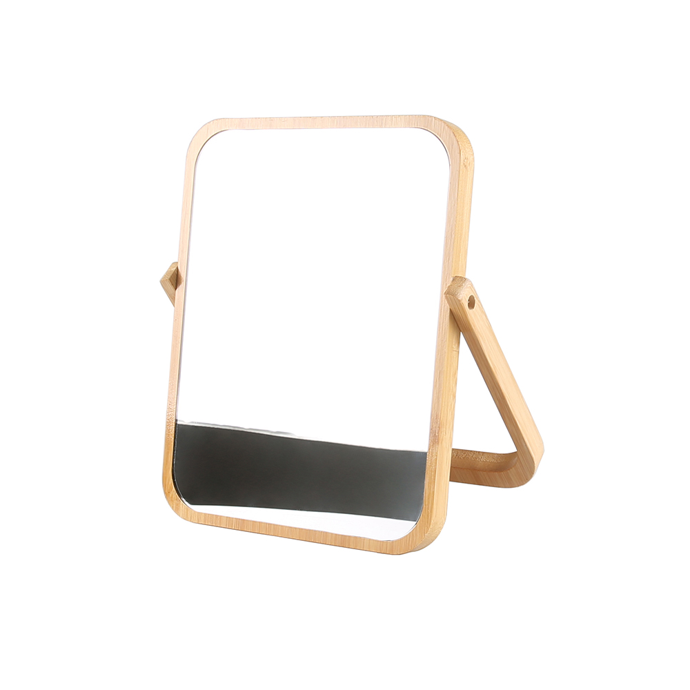 Bamboo Wood Wooden Makeup Mirror