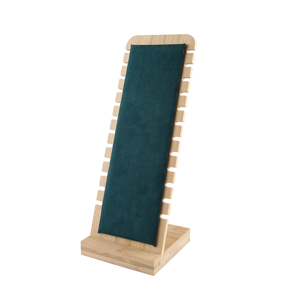 Bamboo Wood Wooden Jewelry Holder Rack Necklace Display Stand