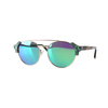Sea Shell Coated Metal Wood Frame Sunglasses Wooden Eyewear Shades