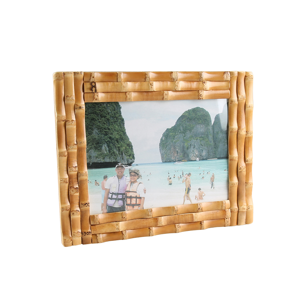 Natural Bamboo Root Photo Frame Picture Display Stand