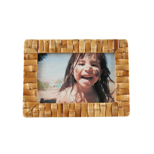 Natural Bamboo Root Photo Frame Picture Display Stand Holder