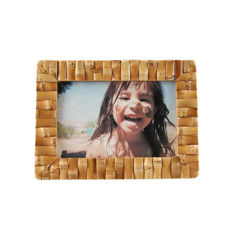 Natural Bamboo Root Photo Frame Picture Display Stand Holder