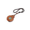 Wood Reading Glass Magnifier Pendant Necklace