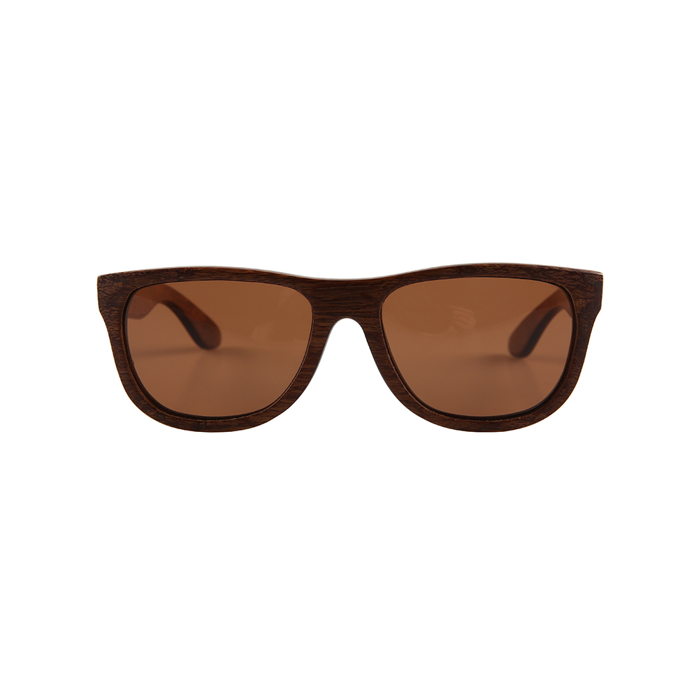 Handmade Natural Wood Texture Carbonized Bamboo Frame Sunglasses eyewear