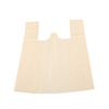 Fully Biodegradable Bamboo Fiber T-shirt Bags Eco-Friendly Compostable Shopping Takeaway Carrier Bamboo Pulp Bags