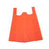 Fully Biodegradable Bamboo Fiber T-shirt Bags Eco-Friendly Compostable Shopping Takeaway Carrier Bamboo Pulp Bags