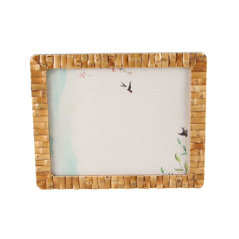 Natural Bamboo Root Photo Frame Picture Display Stand Holder