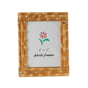 Natural Bamboo Root Photo Frame Picture Display Stand