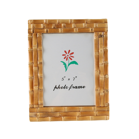 Natural Bamboo Root Photo Frame Picture Display Stand