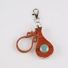 Wooden Keychain Car Hanging Ornament Pendant Reading Glass Magnifier
